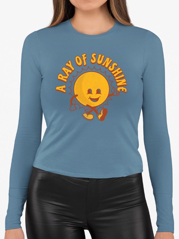 Funny Sun A Ray Of Sunshine  Long Sleeve Women's -SelectDesign Designs