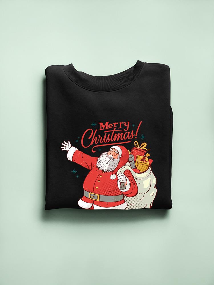 Merry Christmas Santa Hoodie or Sweatshirt -SmartPrintsInk Designs