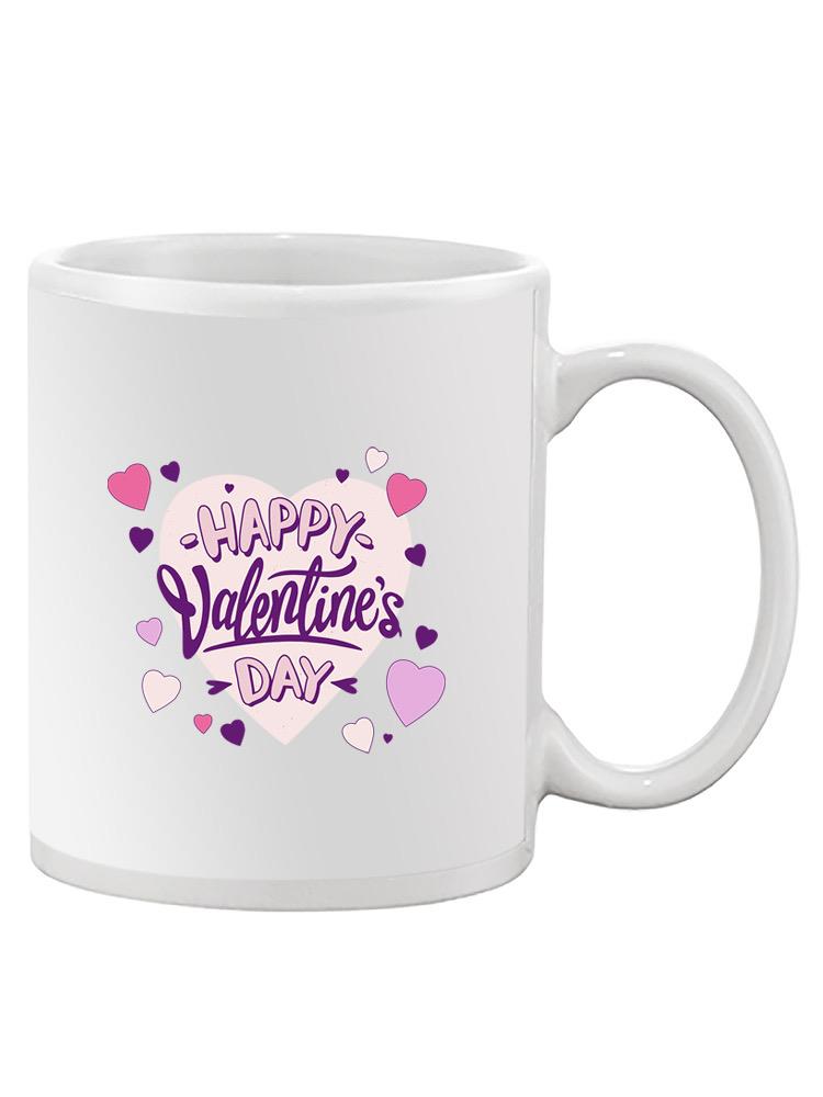 Happy Valentine's Day Heart Mug -SmartPrintsInk Designs