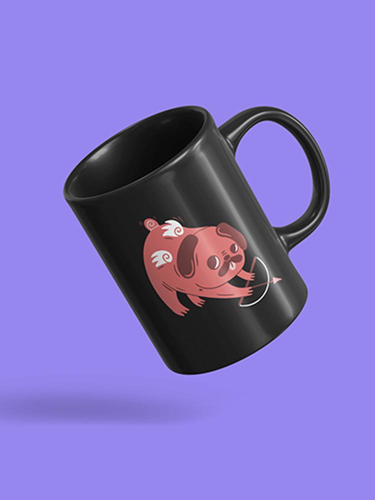 Pug Cupid Mug -SmartPrintsInk Designs