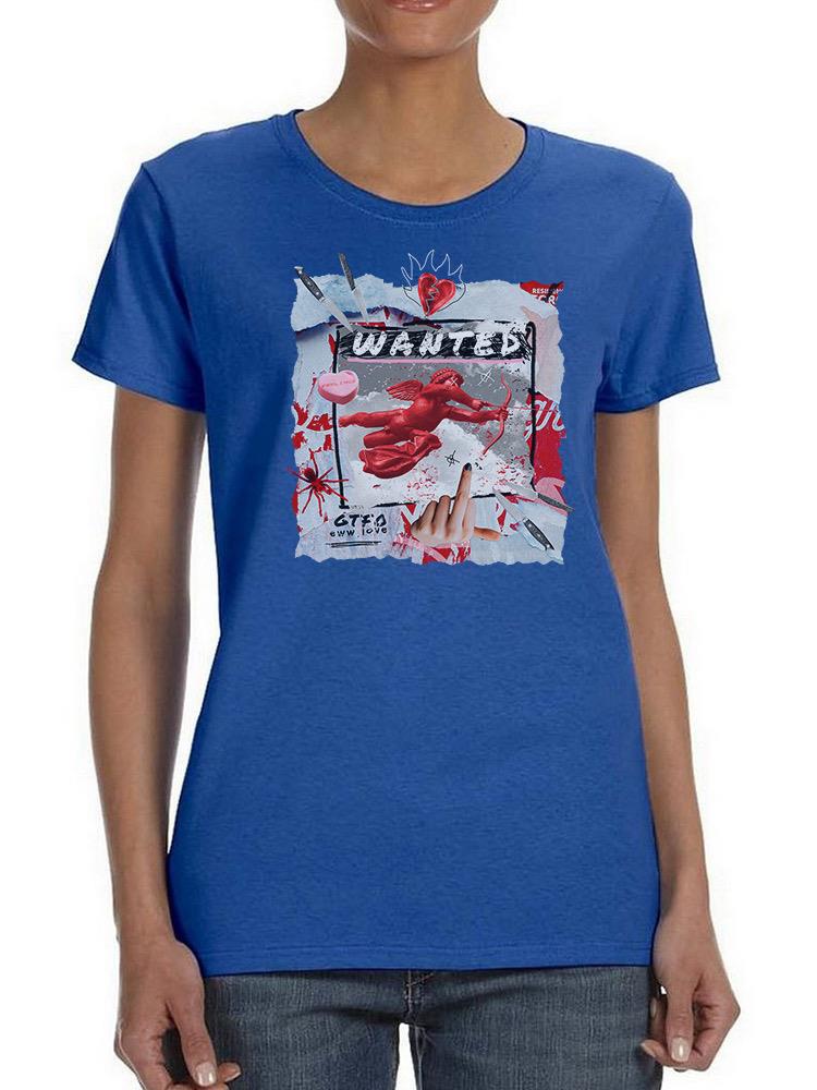 Cupid Wanted T-shirt -SmartPrintsInk Designs
