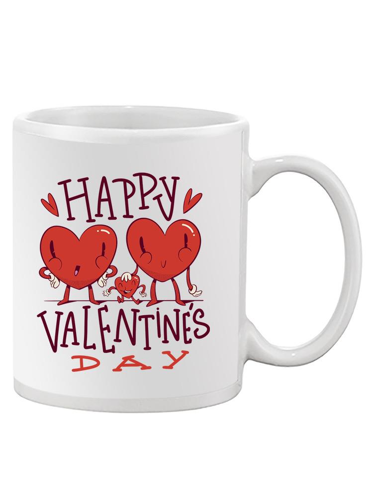 Happy Valentine's Day Hearts Mug -SmartPrintsInk Designs