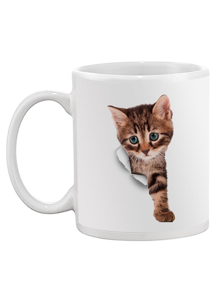 Kitten Through The Hole Mug -SPIdeals Designs