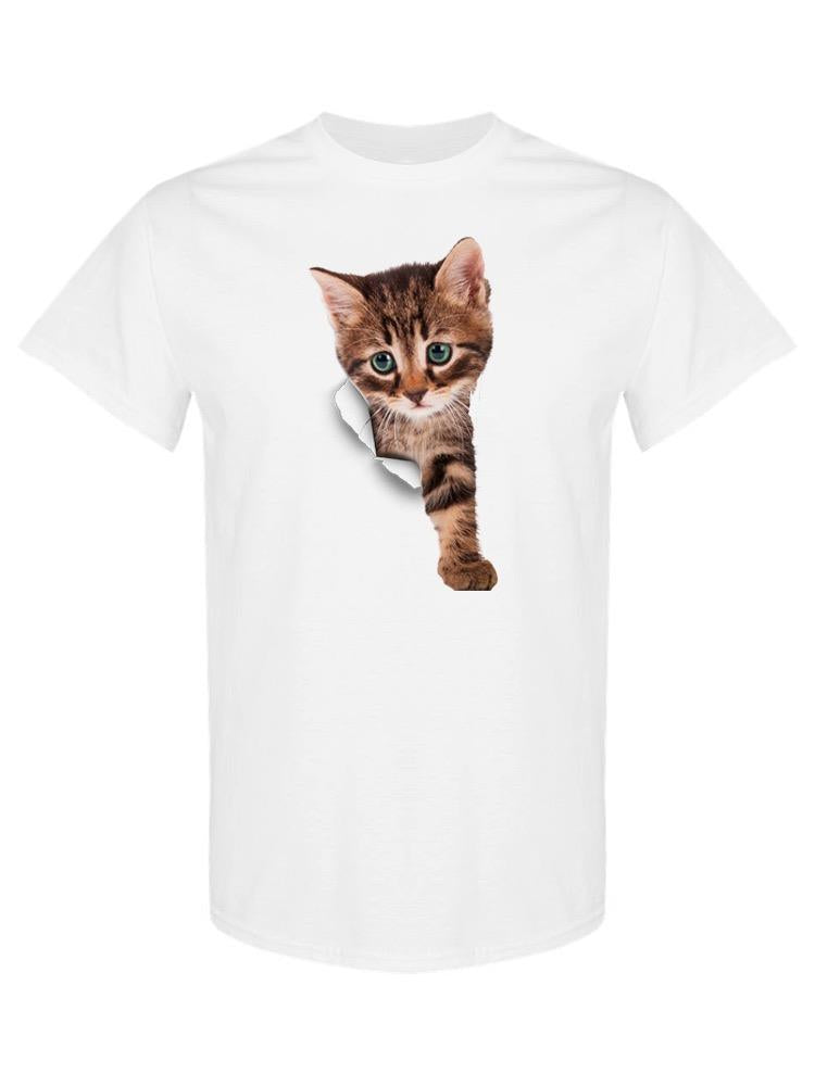 Kitten Through The Hole T-shirt -SPIdeals Designs