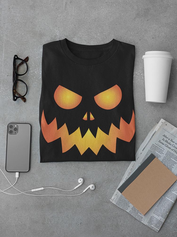 Pumpkin Scary Face T-shirt -SPIdeals Designs