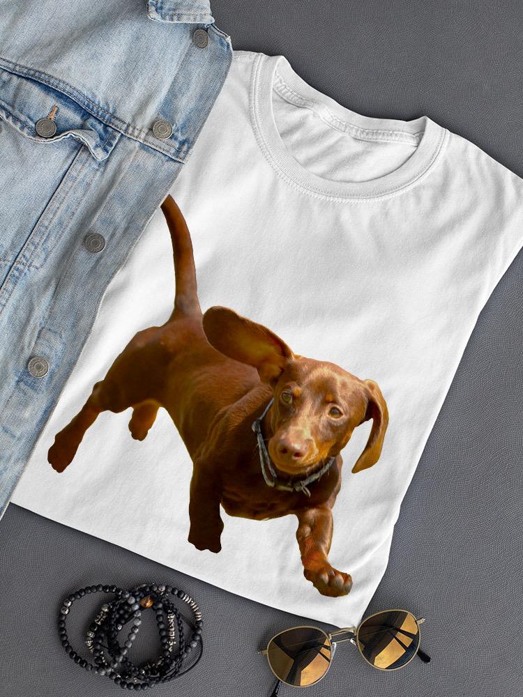 Running Dachshund T-shirt -SPIdeals Designs