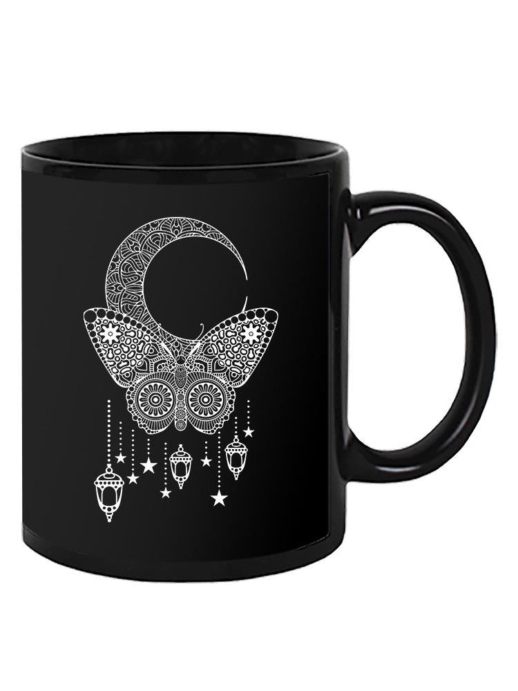 Butterfly And Moon Dreamcatcher Mug -SPIdeals Designs