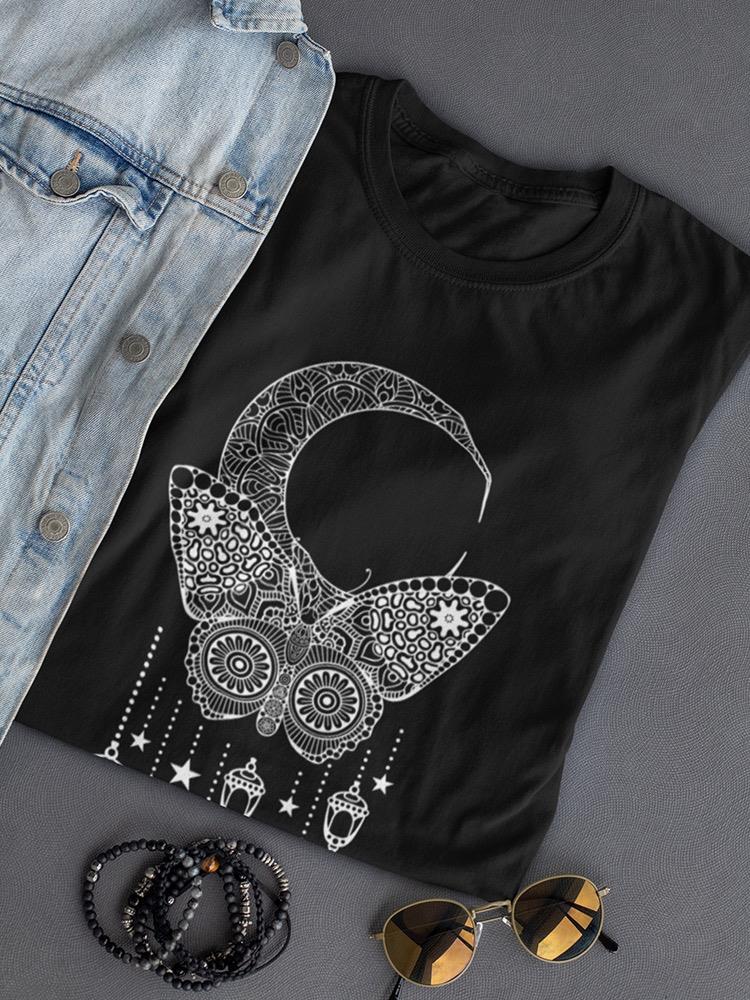 Butterfly And Moon Dreamcatcher T-shirt -SPIdeals Designs