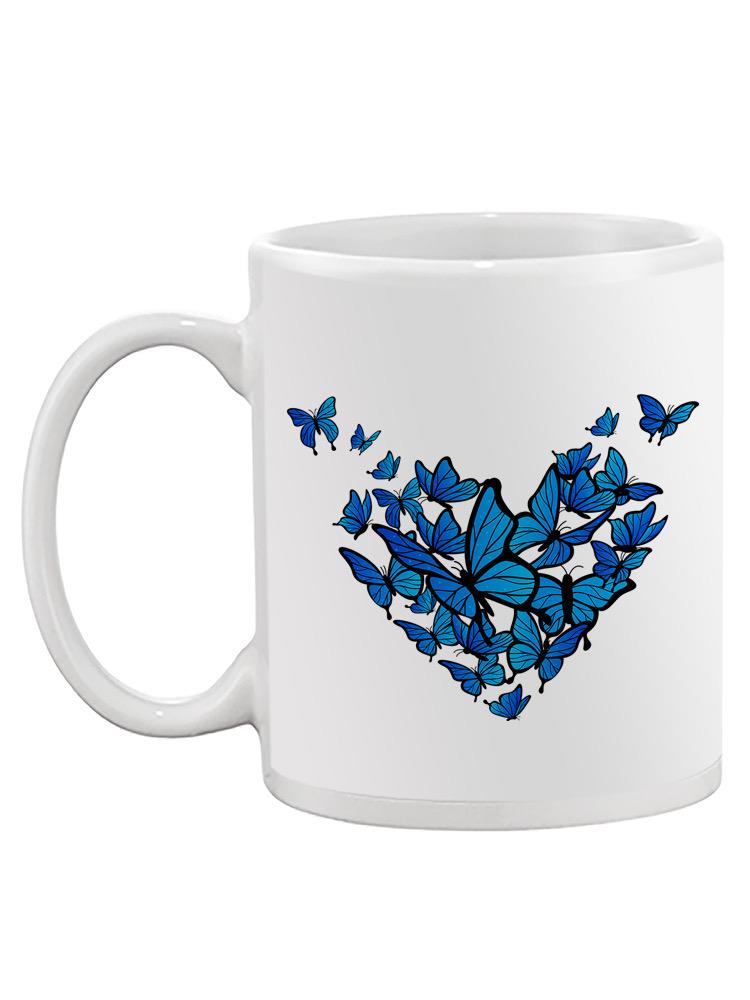 Butterflies Forming A Heart. Mug -SPIdeals Designs