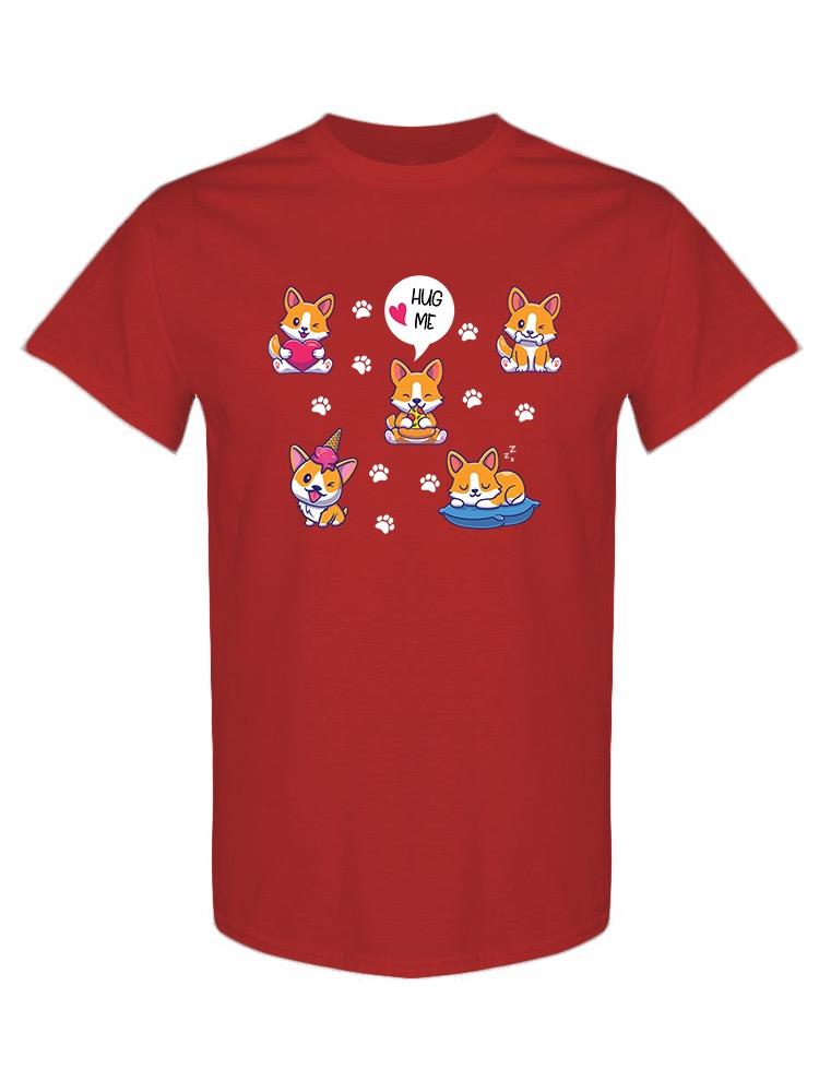 Cute Corgi Reactions T-shirt -SPIdeals Designs