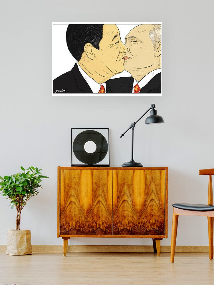 Our Kiss Wall Art -Stellina Chen Designs