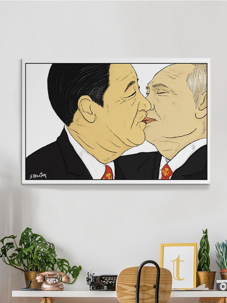 Our Kiss Wall Art -Stellina Chen Designs