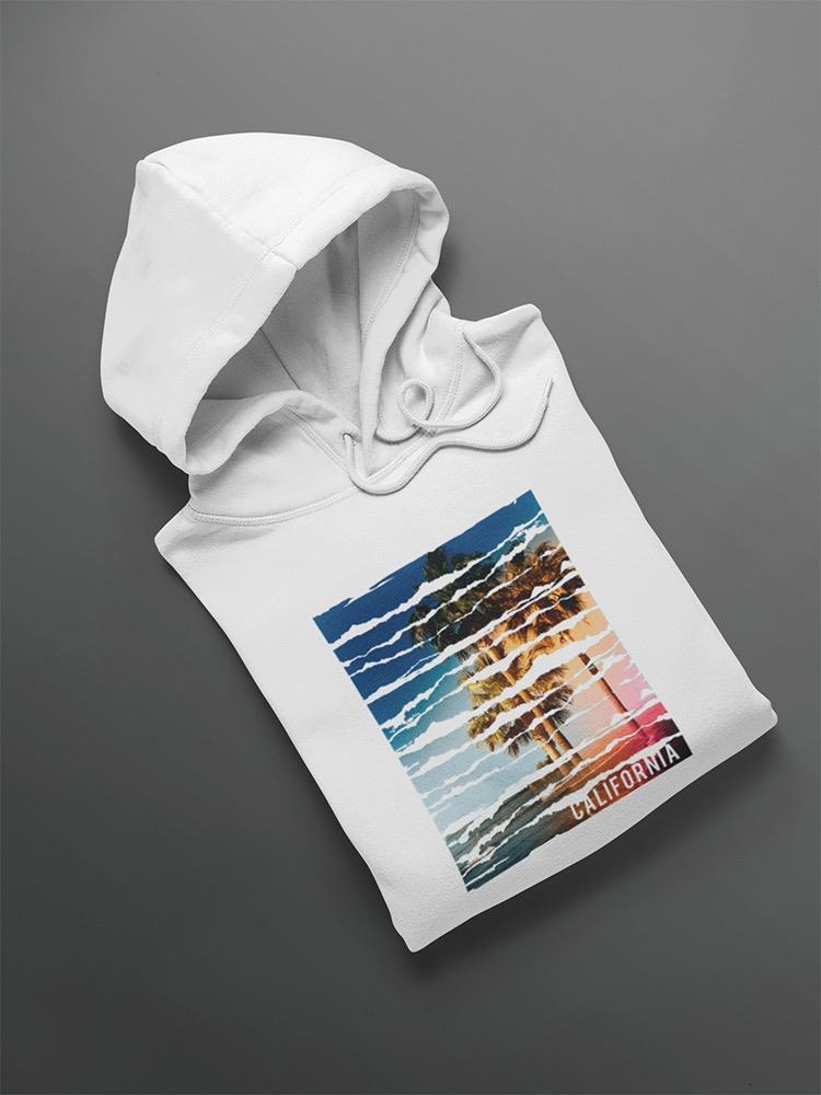 Smartprints Venice, California Beach. Hoodie Men's White at