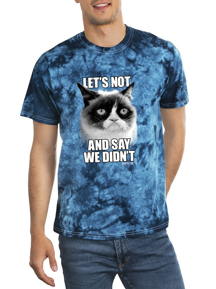Let's Not. Grumpy Cat Tie-Dye Crystal -