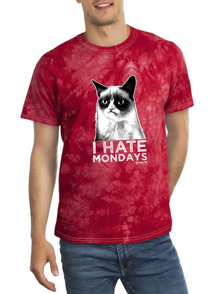 I Hate Mondays. Grumpy Cat Tie-Dye Crystal -